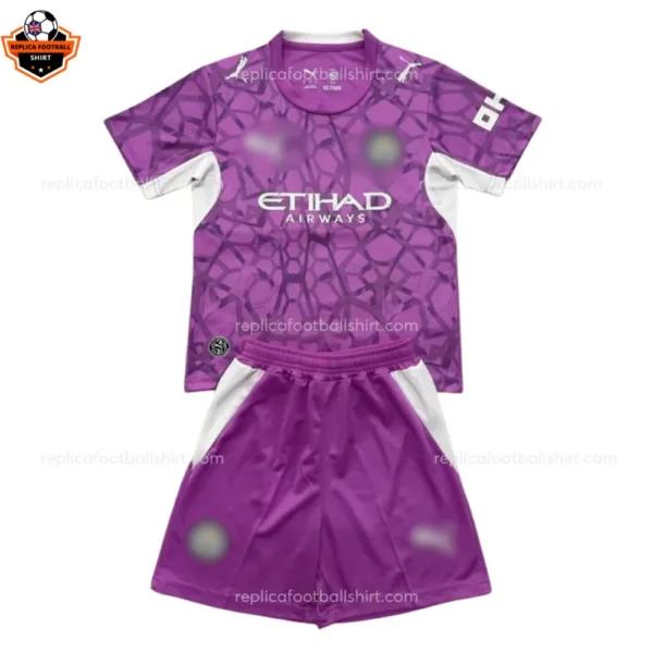 Manchester City Purple Goalkeeper Kid Replica Football Kit 2026/27