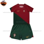 Portugal Home World Cup Kid Replica Football Kit 2022