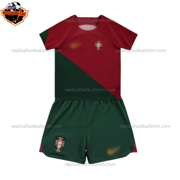 Portugal Home World Cup Kid Replica Football Kit 2022