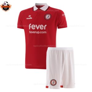 Bristol City Home Kids Replica Football Kit 2025/26