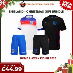 RFS England FC Lionesses 2025_26 Christmas Gift Bundle – Home & Away Replica Football Kit