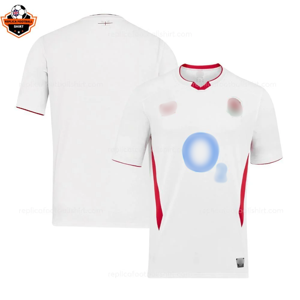 England Home Rugby Men Replica Football Shirt 2025/26 - Over view - Blur