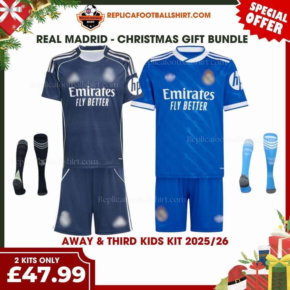 RFS Real Madrid Christmas Gift Bundle – Away & Third Replica Football Kit 2025_26