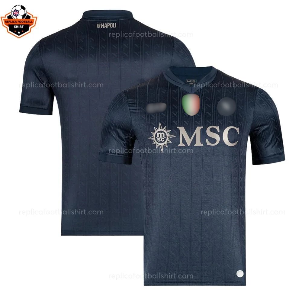 SSC Napoli Third Men Replica Football Shirt 2025/26 - Over view - Blur