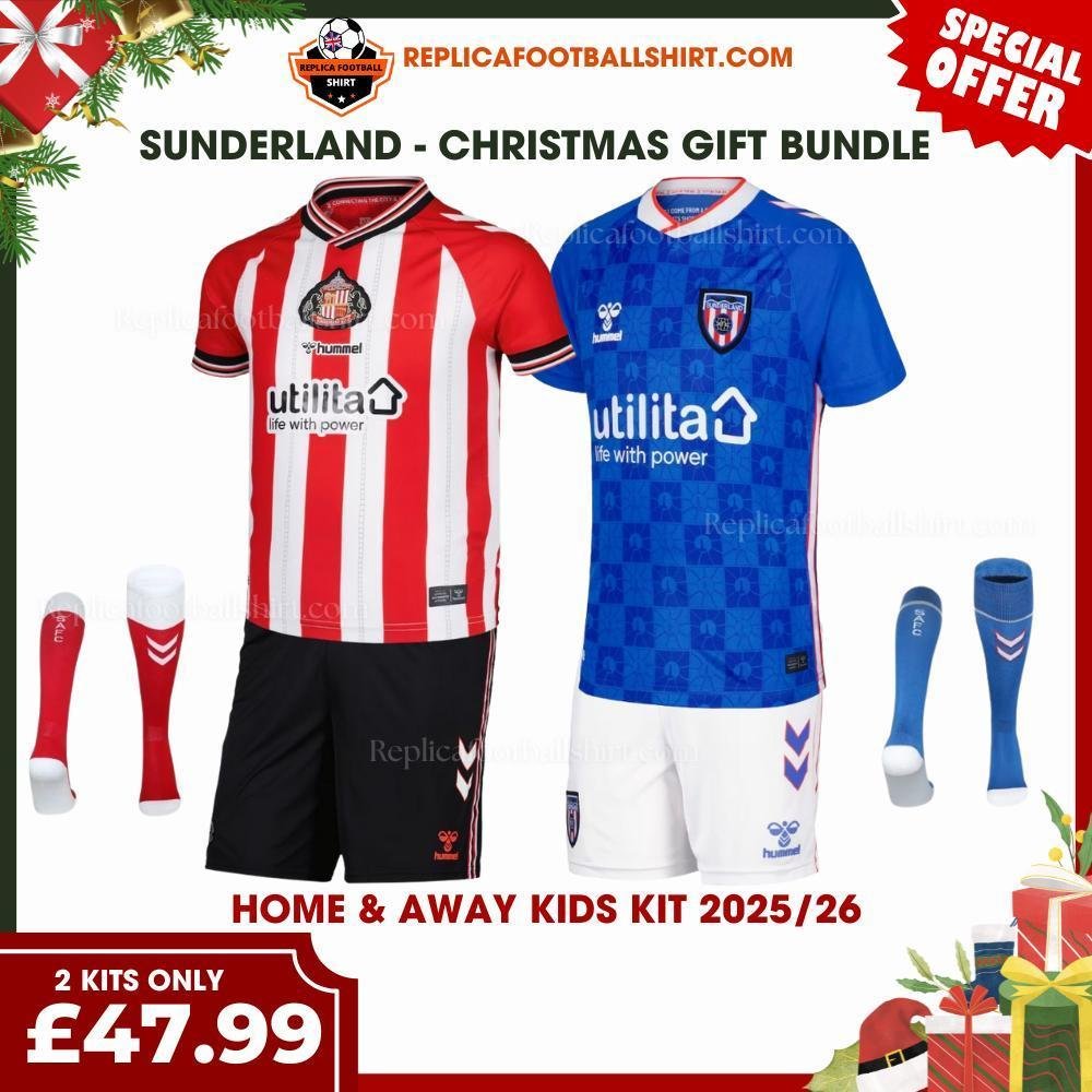 RFS Sunderland Christmas Gift Bundle – Home & Away Replica Football Kit 2025_26