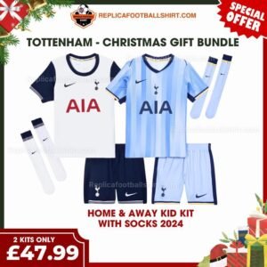 RFS Tottenham FC 2024_25 Christmas Gift Bundle – Home & Away Replica Football Kit