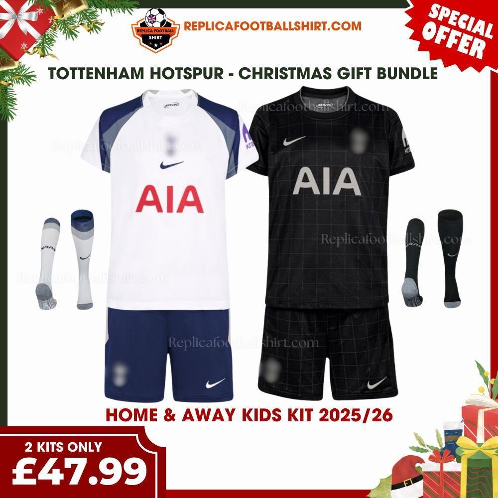 RFS Tottenham Hotspur Christmas Gift Bundle – Home & Away Replica Football Kit 2025_26