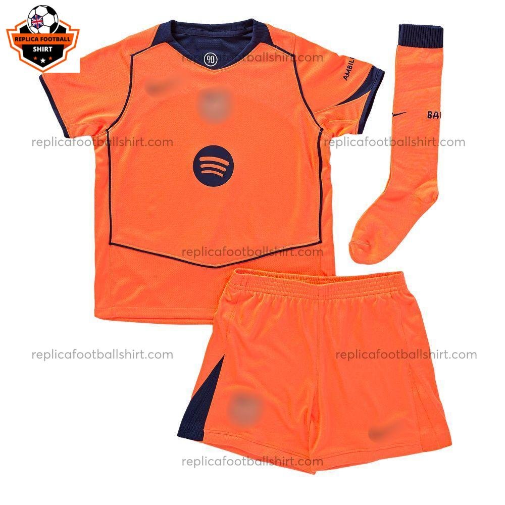 Barcelona Third Kid Replica Football Kit 2025/26 - Front view - socks