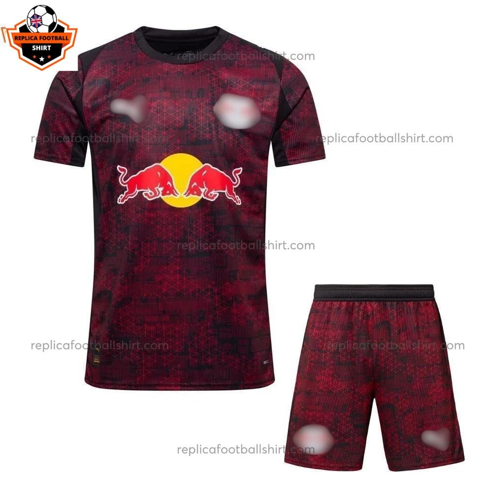 RB Leipzig Third Kid Replica Football Kit 2025/26 - Front view - Blur