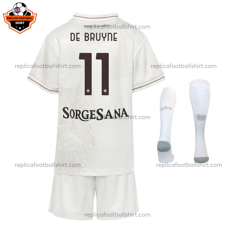 SSC Napoli Away Kid Replica Football Kit 2025/26 DE BRUYNE 11 Printed - Back view