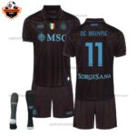 SSC Napoli Third Kid Replica Football Kit 2025/26 DE BRUYNE 11 Printed