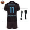 SSC Napoli Third Kid Replica Football Kit 2025/26 DE BRUYNE 11 Printed - Back view
