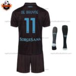 SSC Napoli Third Kid Replica Football Kit 2025/26 DE BRUYNE 11 Printed