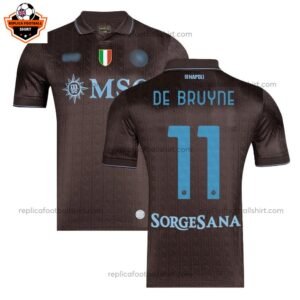 SSC Napoli Third Adult Replica Football Shirt 2025/26 DE BRUYNE 11 Printed - Over view