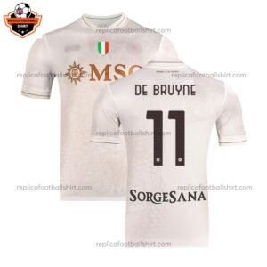 SSC Napoli Away Adult Replica Football Shirt 2025/26 DE BRUYNE 11 Printed - Over view