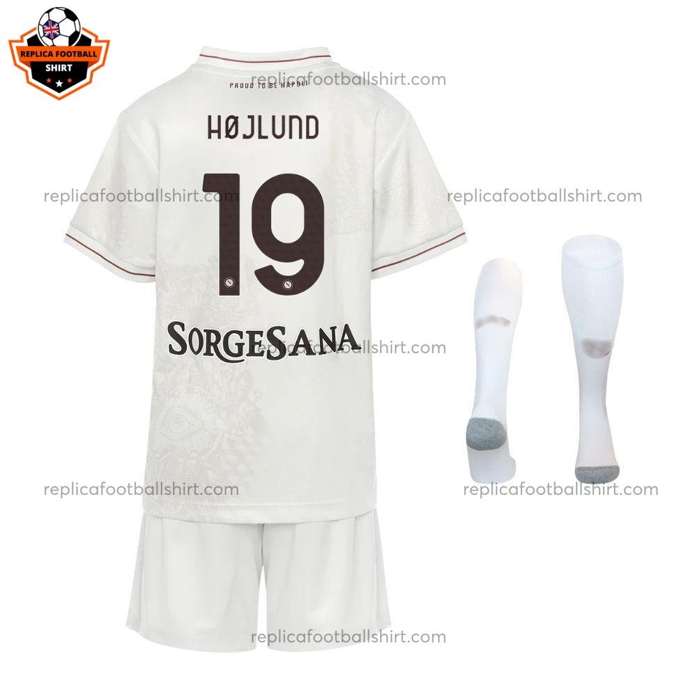 SSC Napoli Away Kid Replica Kit 25/26 HØJLUND 19 - Back view