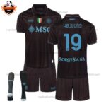 SSC Napoli Third Kid Replica Football Kit 2025/26 HØJLUND 19 Printed