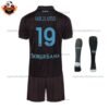 SSC Napoli Third Kid Replica Kit 25/26 HØJLUND 19 - Back view
