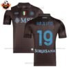 SSC Napoli Third Adult Replica Shirt 25/26 HØJLUND 19 - Over view