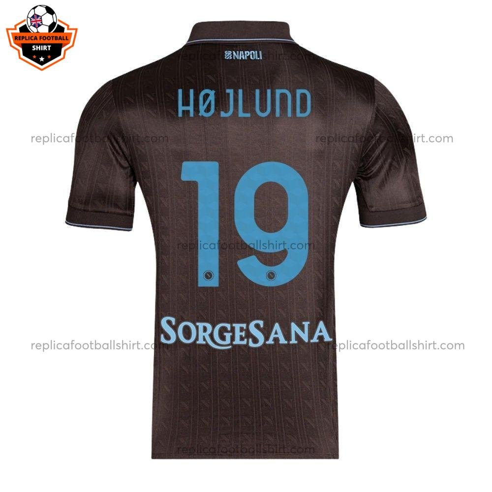 SSC Napoli Third Adult Replica Shirt 25/26 HØJLUND 19 - Back view