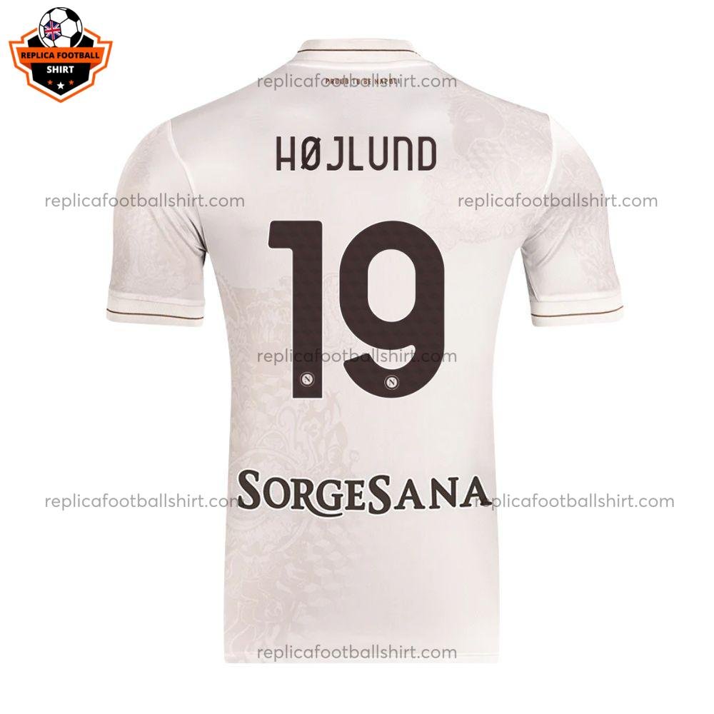 SSC Napoli Away Adult Replica Shirt 25/26 HØJLUND 19 - Back view