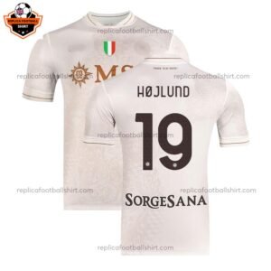 SSC Napoli Away Adult Replica Shirt 25/26 HØJLUND 19 - Over view