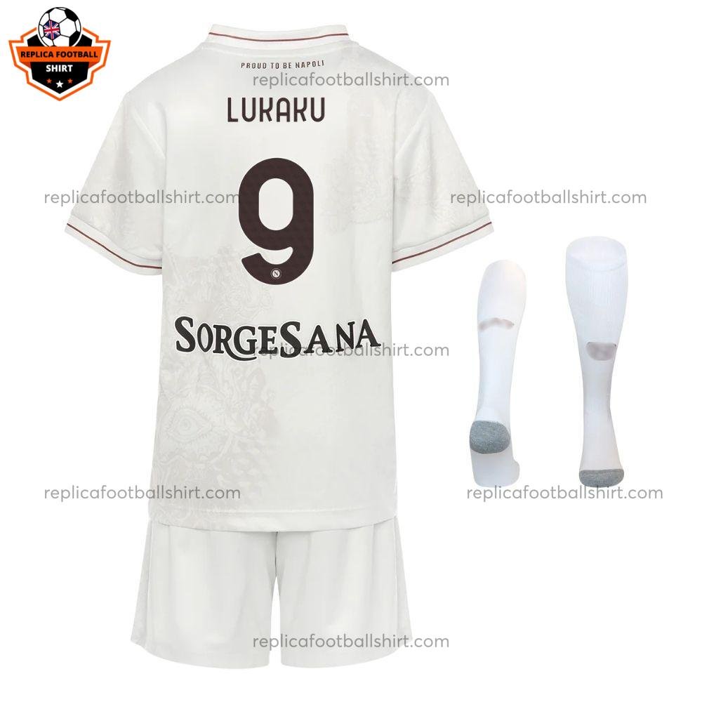 SSC Napoli Away Adult Replica Shirt 25/26 LUKAKU 9 - Back view