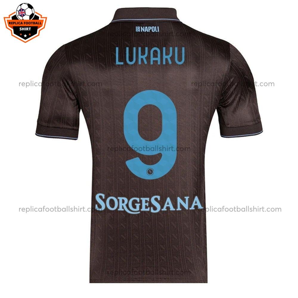 SSC Napoli Third Adult Replica Shirt 25/26 LUKAKU 9 - back view