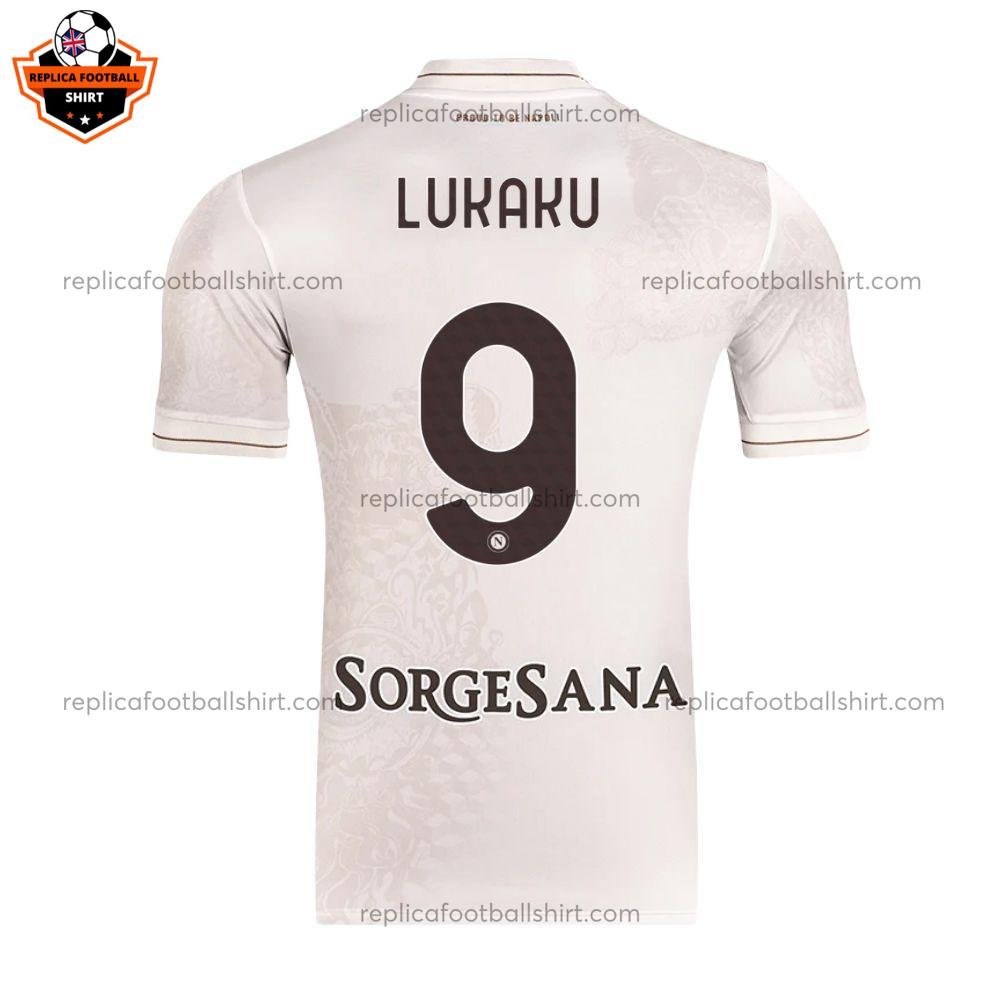 SSC Napoli Away Adult Replica Shirt 25/26 LUKAKU 9 - Back view