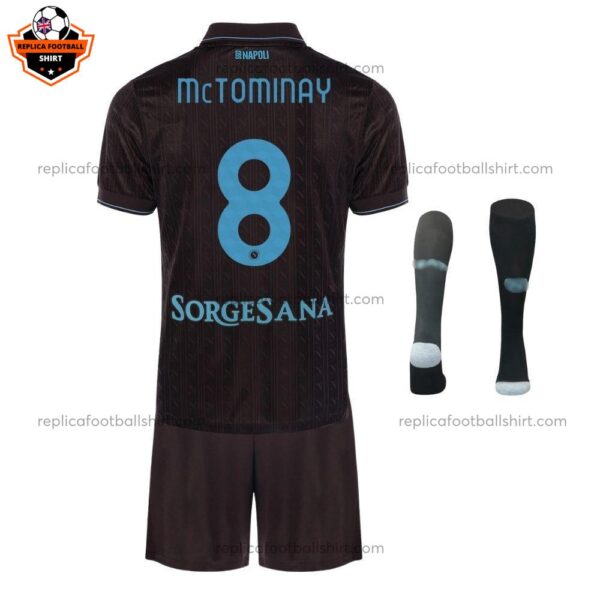 SSC Napoli Third Kid Replica Football Kit 2025/26 McTOMINAY 8 Printed
