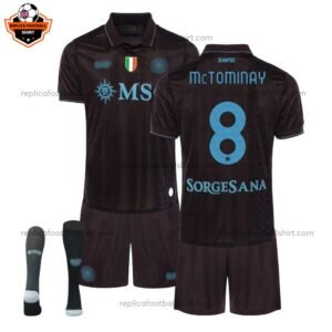 SSC Napoli Third Kid Replica Kit 25/26 McTOMINAY 8 - Over view