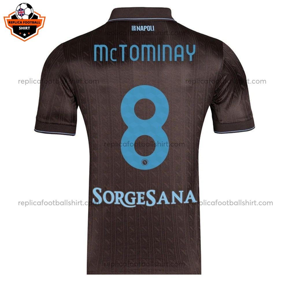 SSC Napoli Third Adult Replica Shirt 25/26 McTOMINAY 8 - Back view