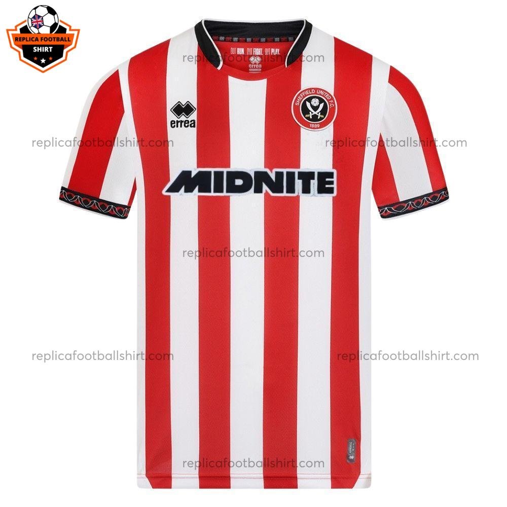 Sheffield United Home Men Replica Football Shirt 2025/26 Sponsor - Front view