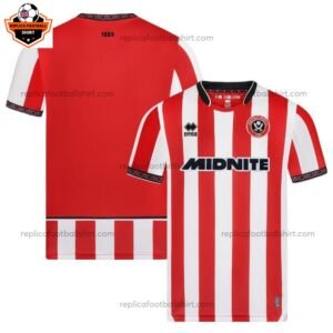 Sheffield United Home Men Replica Football Shirt 2025/26 Sponsor - Over view
