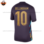 England Away Men Replica Football Shirt 2024 BELLINGHAM 10 Printed