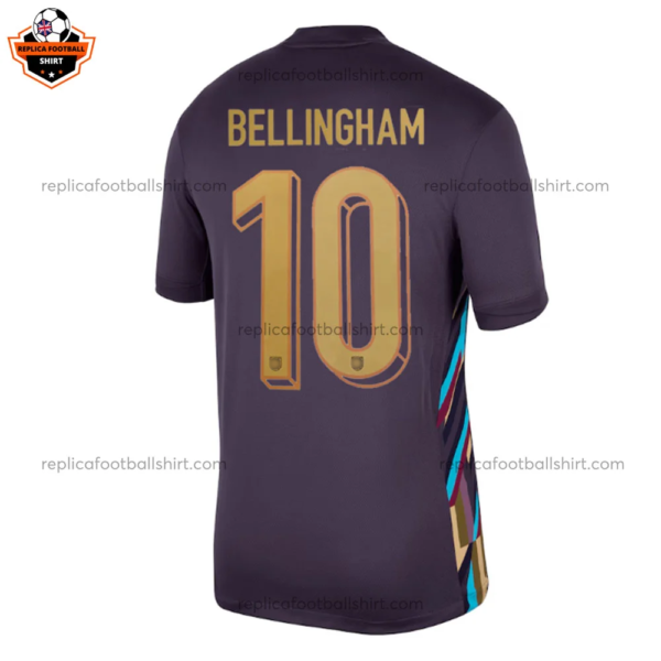 England Away Men Replica Football Shirt 2024 BELLINGHAM 10 Printed