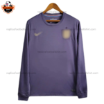 England Away Men Replica Football Shirt 2024 Long Sleeve