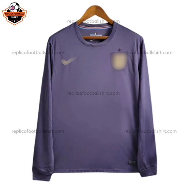 England Away Men Replica Football Shirt 2024 Long Sleeve