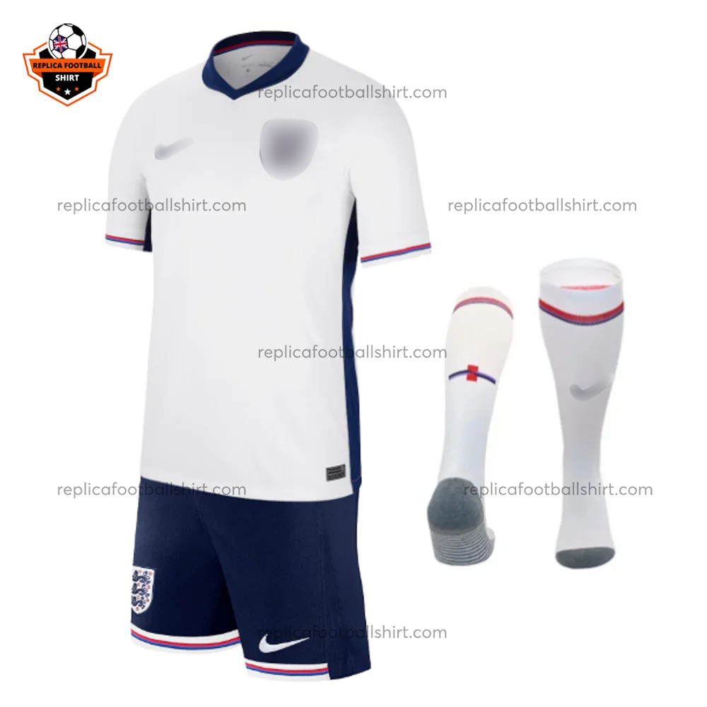 England Home Adult Replica Football Kit 2024 - Front view - Blur