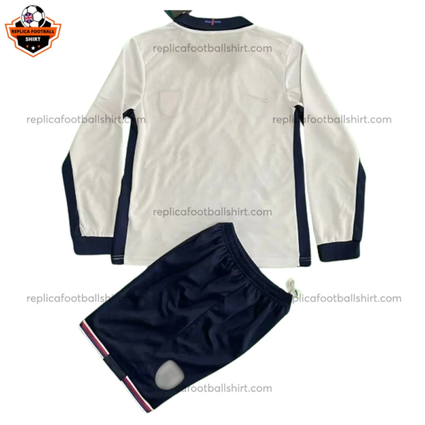 England Home Kid Replica Football Kit 2024 Long Sleeve