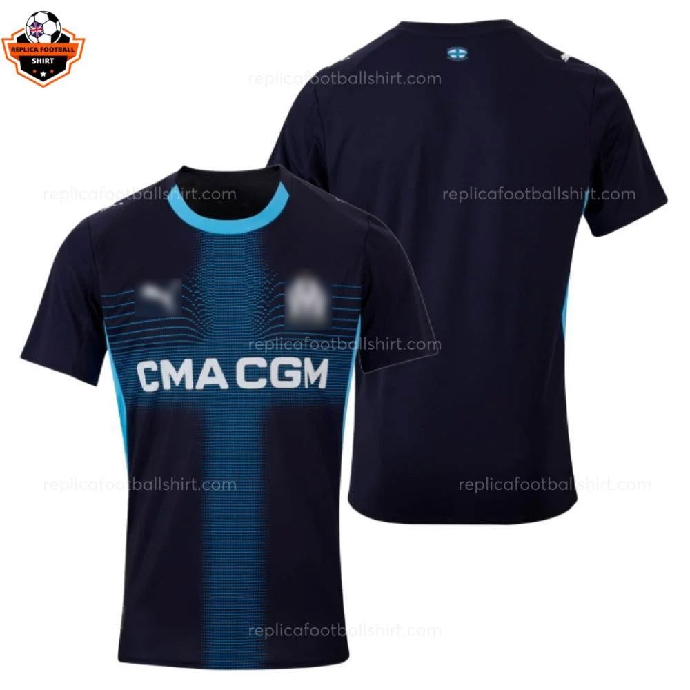 Olympique Marseille Away Men Replica Football Shirt 25/26 - Over view - Blur