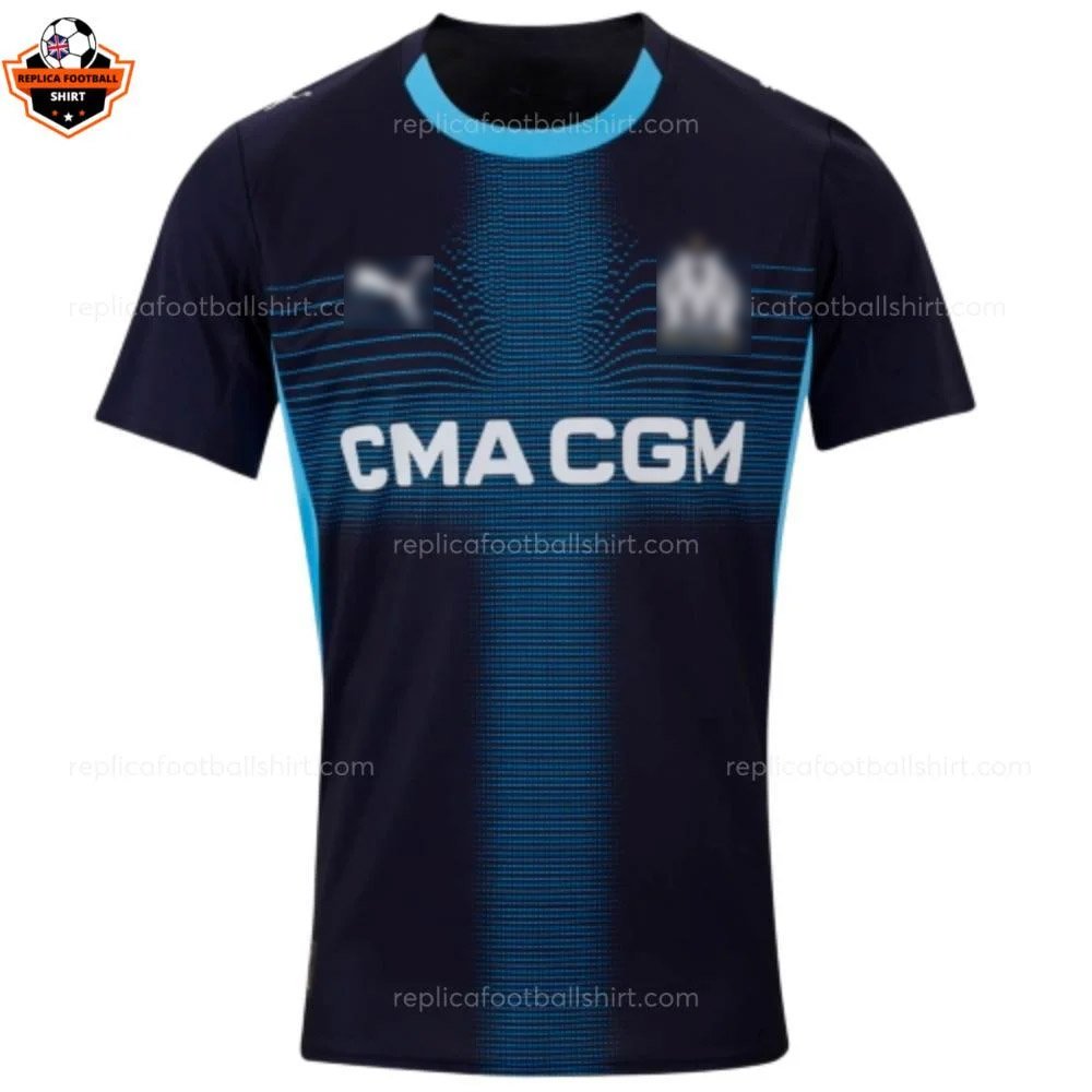 Olympique Marseille Away Men Replica Football Shirt 25/26 - Front view - Blur