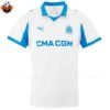 Olympique Marseille Home Men Replica Football Shirt 2025/26 - front view - blur
