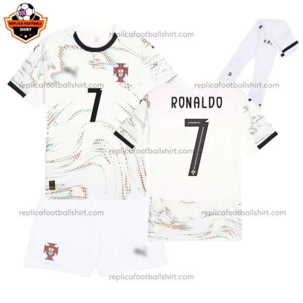 Portugal Away Kid Replica Football Kit 2025 RONALDO 7 Printed