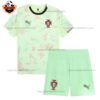 Portugal Green Away Kid Replica Football Kit 2025/26 - Front view - Blur