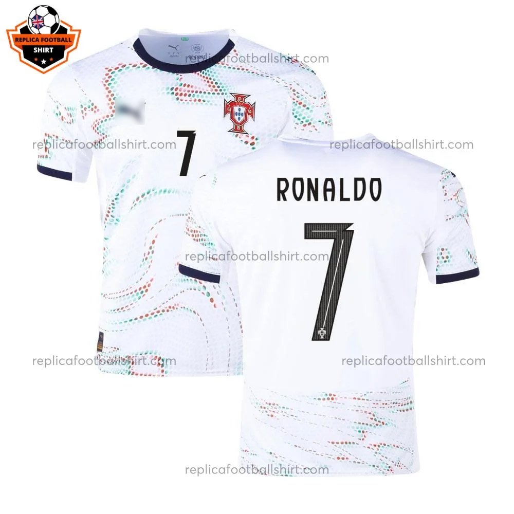 Portugal RONALDO 7 Away Men Replica Football Shirt 2025/26 - Over view - Blur