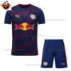 RB Leipzig Away Kid Replica Football Kit 2025/26 - Front view - Blur