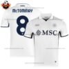 SSC Napoli Away Adult Replica Football Shirt 2024/25 McTOMINAY 8 Printed - Over view- Blur