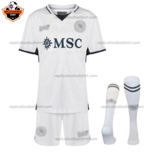 SSC Napoli Away Kid Replica Football Kit 2024/25 - Front view - Blur