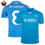 SSC Napoli Home Adult Replica Football Shirt 2024/25 McTOMINAY 8 Printed